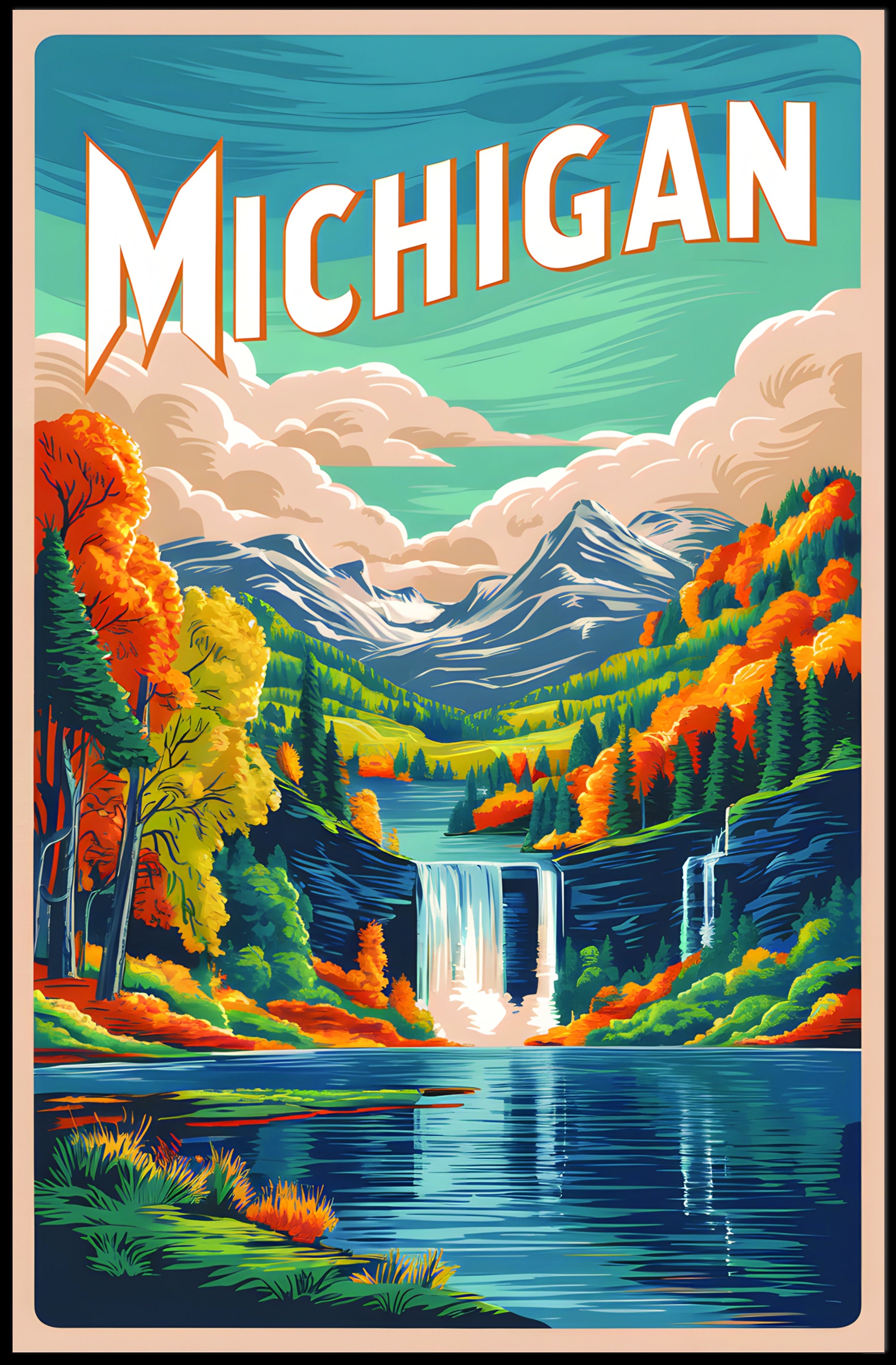 Scenic Michigan Landscape Poster