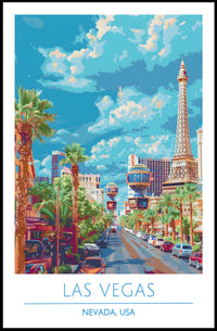 Las Vegas Street View Poster