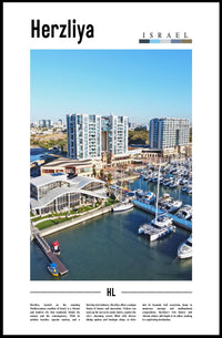 Herzliya Marina Escape: Inviting Urban Travel Poster PosterGoat