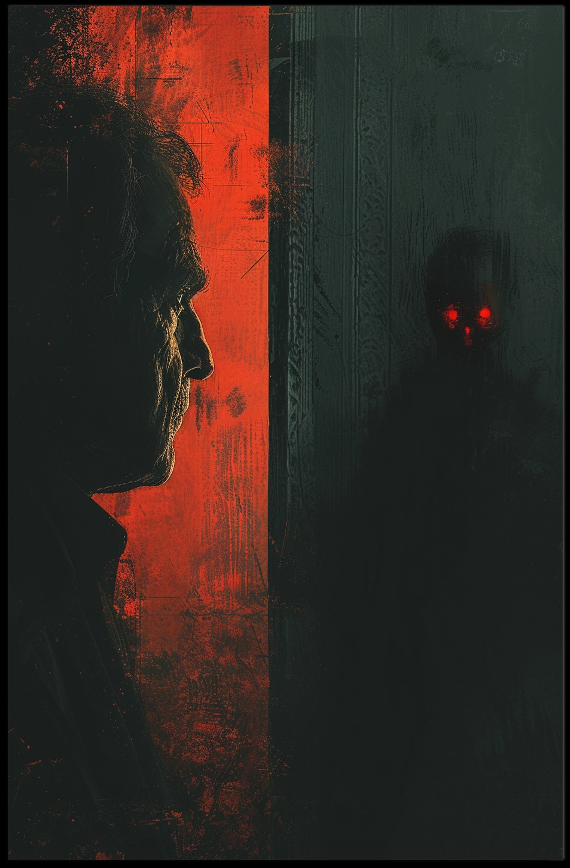 Dark Horror Scene: Modern Cinematic Artistic Poster PosterGoat