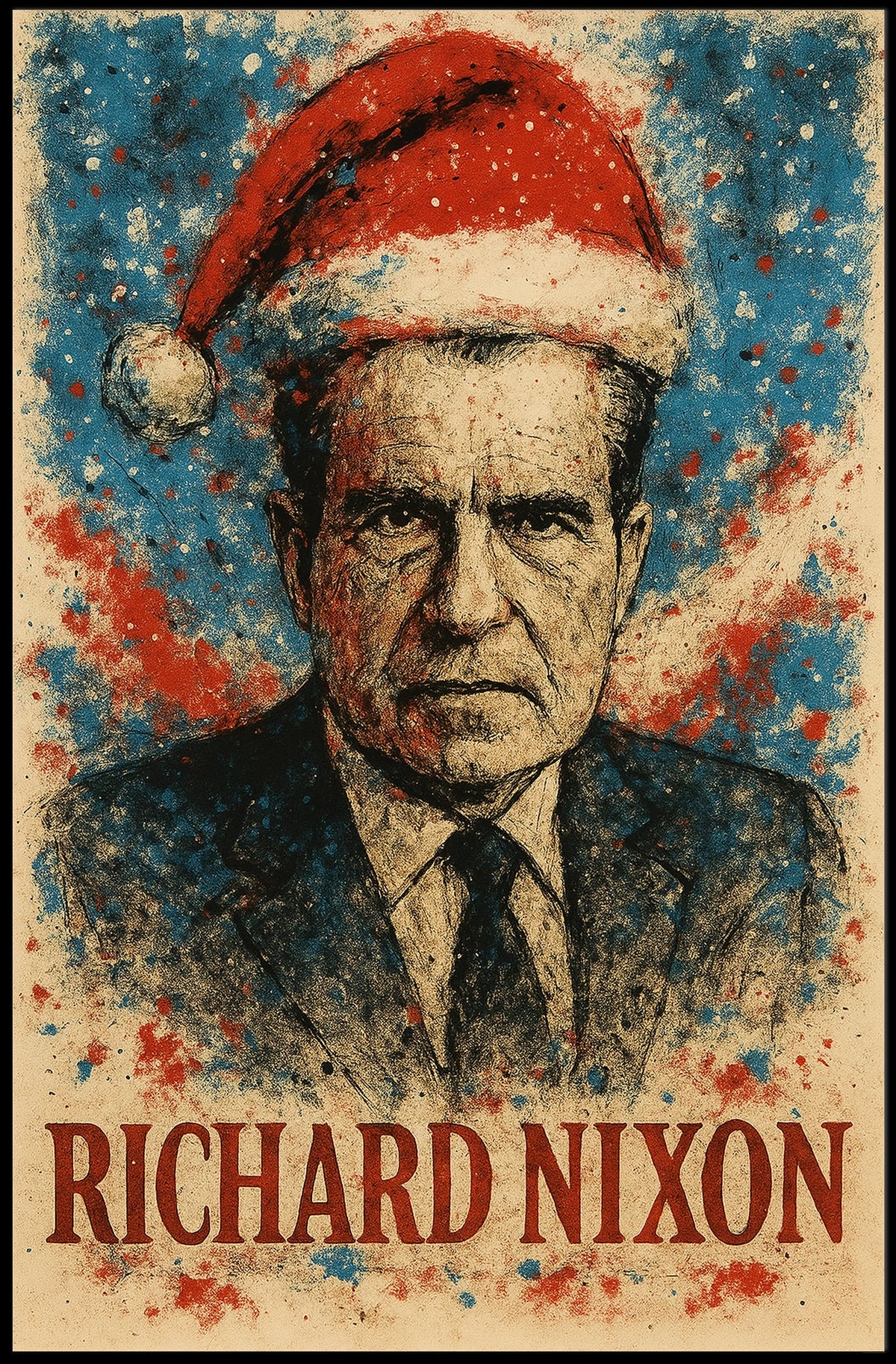 Richard Nixon 37th President of the United States Christmas SeriesPoster
