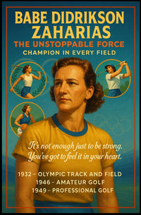 Babe Didrikson Zaharias The Unstoppable Force Poster