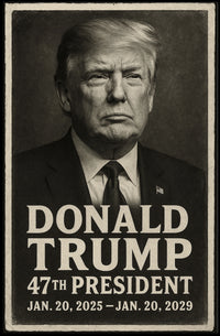 Donald Trump 47th President Vintage Poster