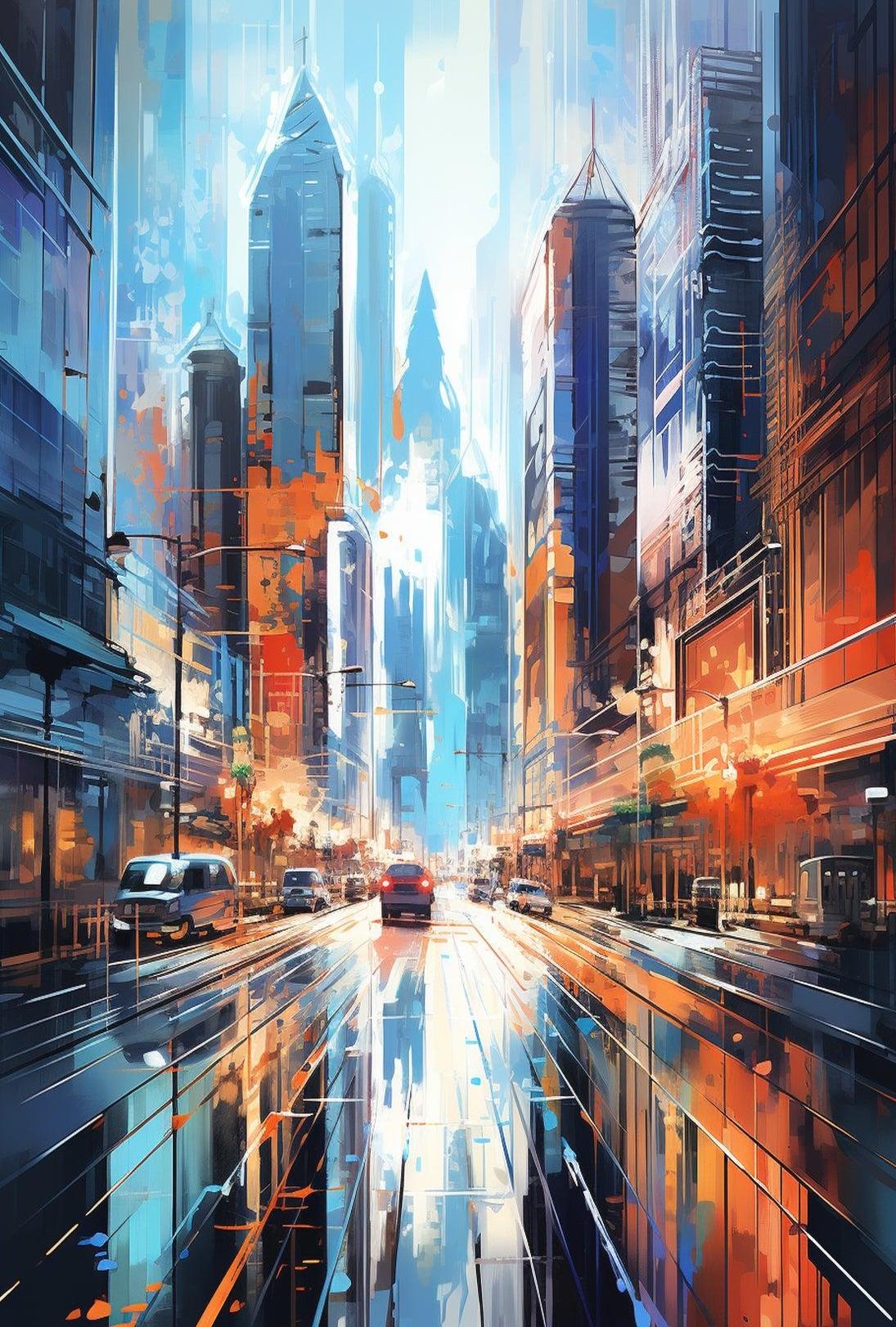 Futuristic Urban Energy Futuristic Sci-Fi Poster