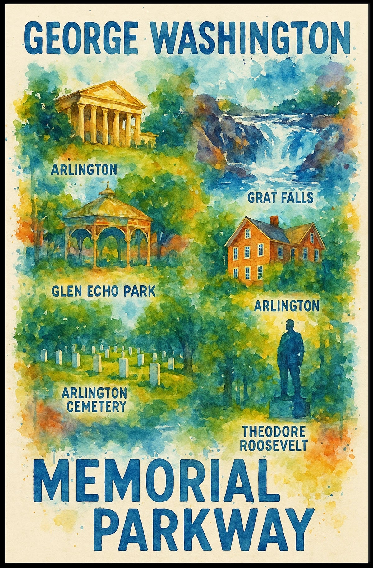 George Washington Memorial Parkway Poster