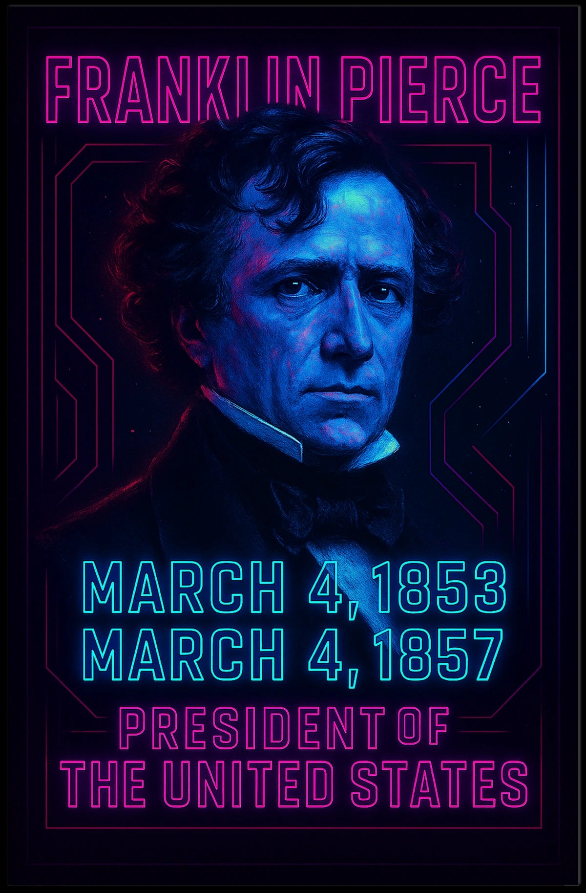 Franklin Pierce 14th President Poster