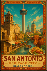San Antonio: Heritage City Poster
