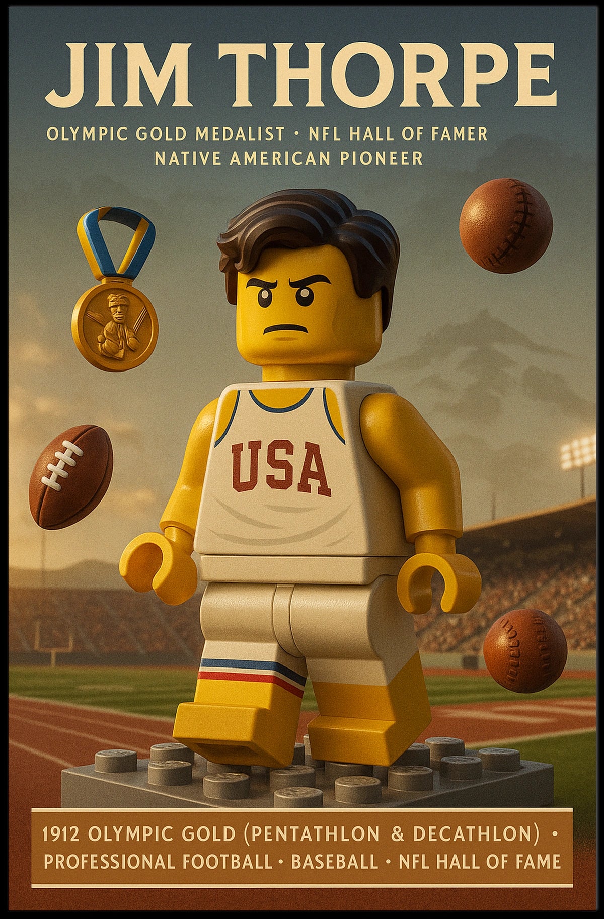 Celebrating Jim Thorpe A Legendary Pioneer Jim Thorpe Poster