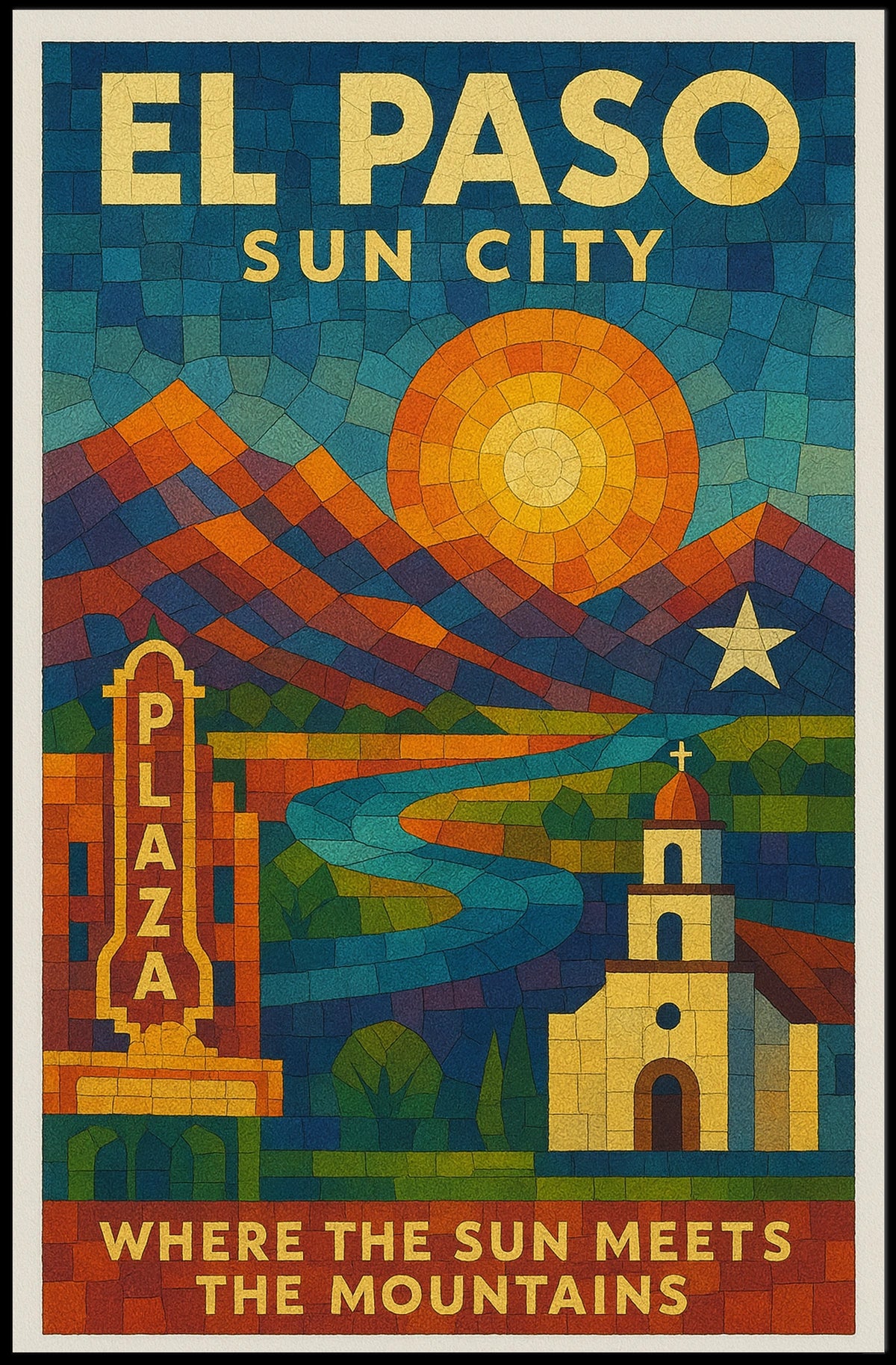 El Paso Sun City Poster