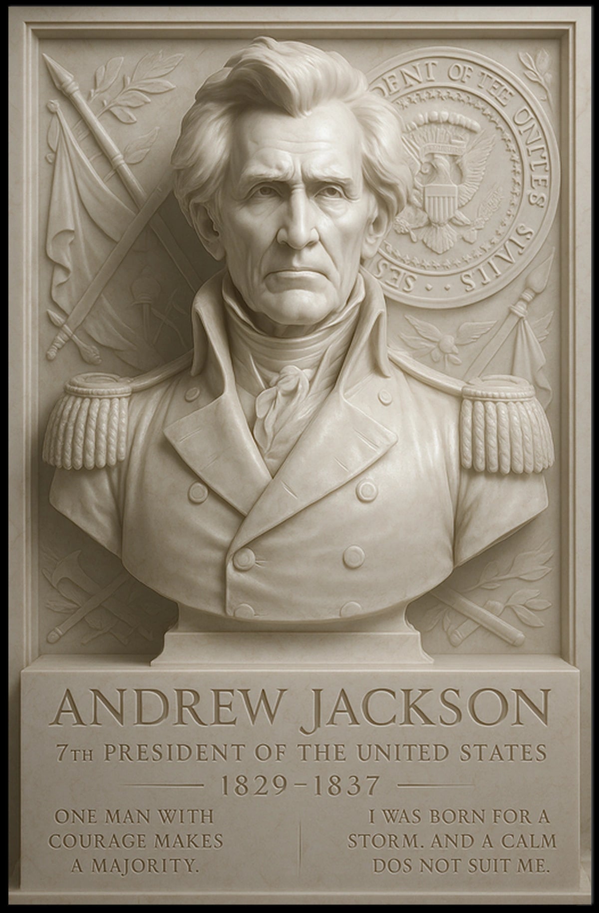 Andrew Jackson 7th President Poster