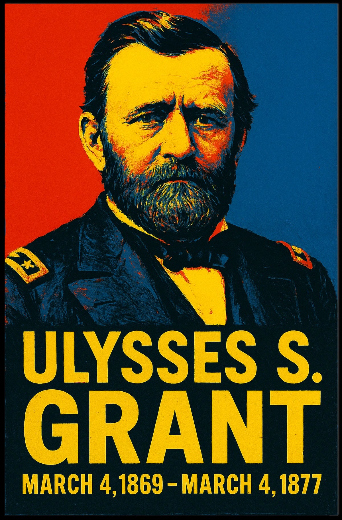 Ulysses S. Grant 18Th President Poster