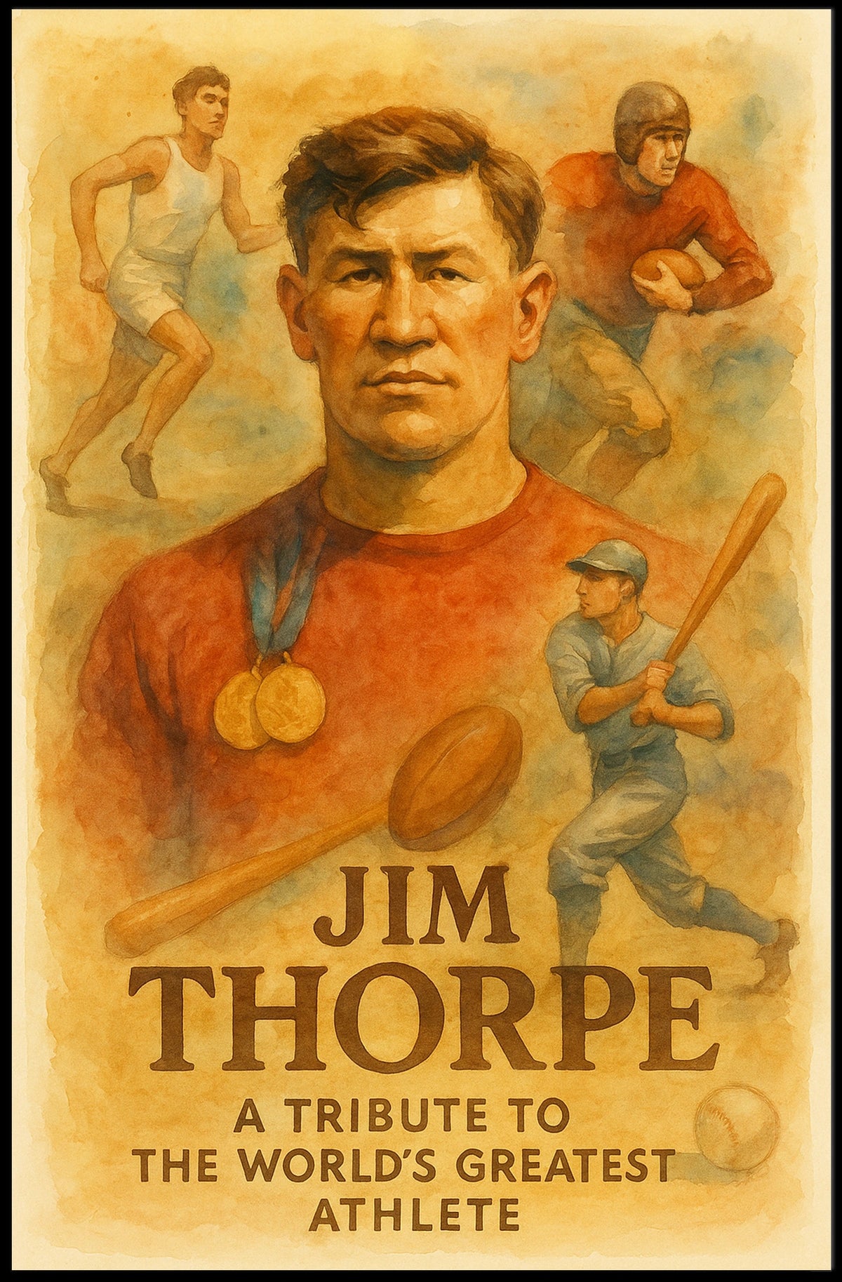 Jim Thorpe Celebrating a Sports Legend Poster
