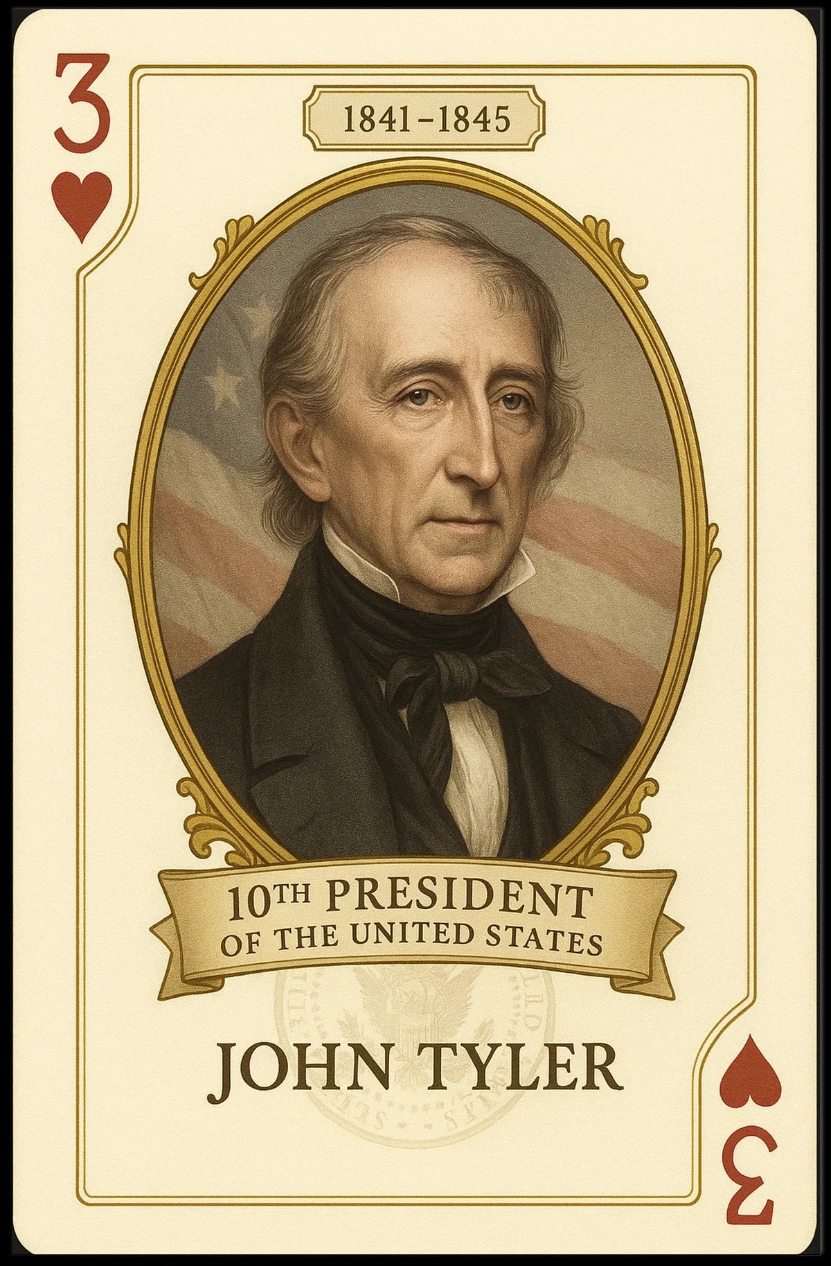 John Tyler Tenth President Wall Art History Poster