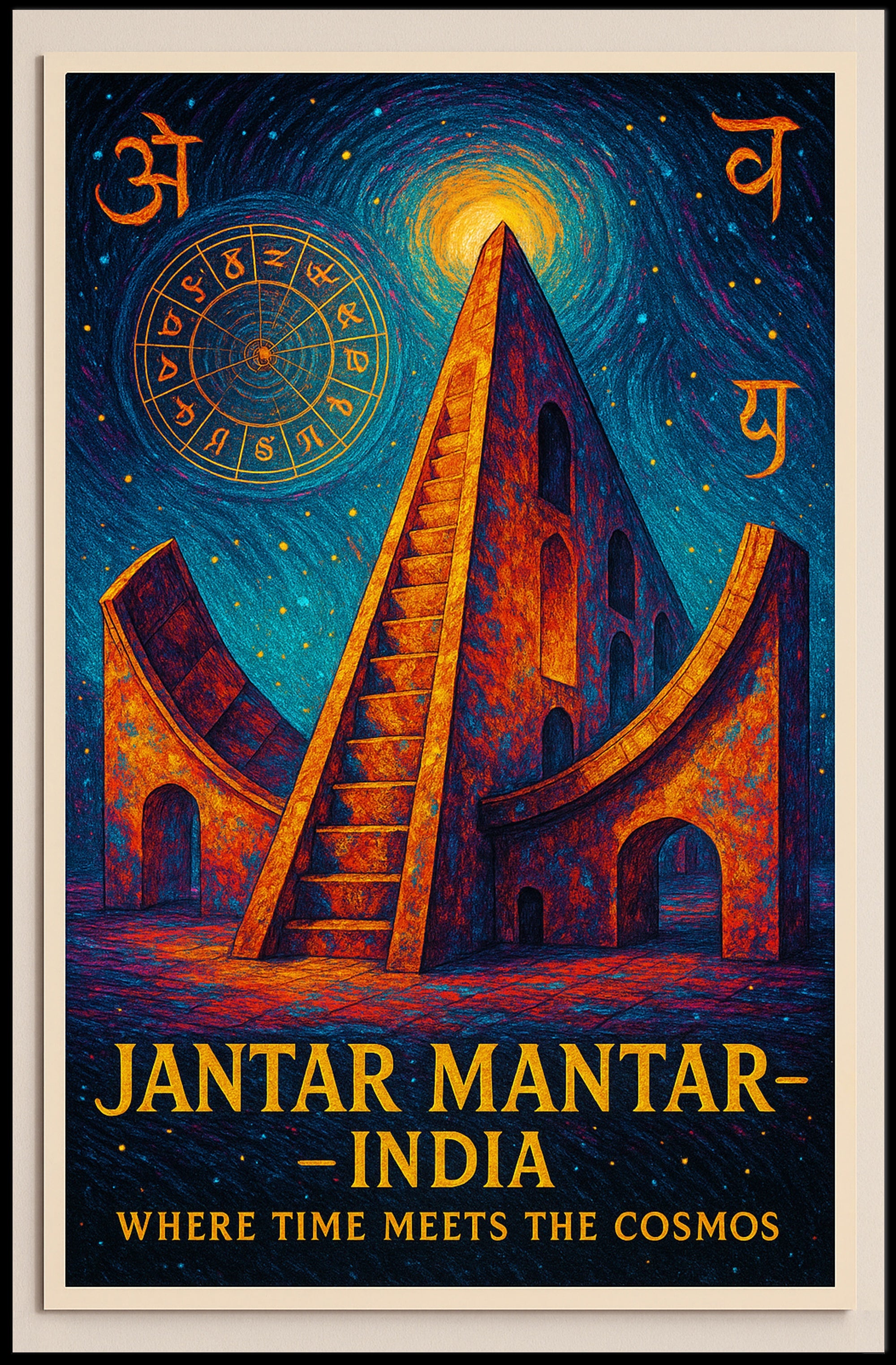 Jantar Mantar Cosmic Poster Wall Art Print