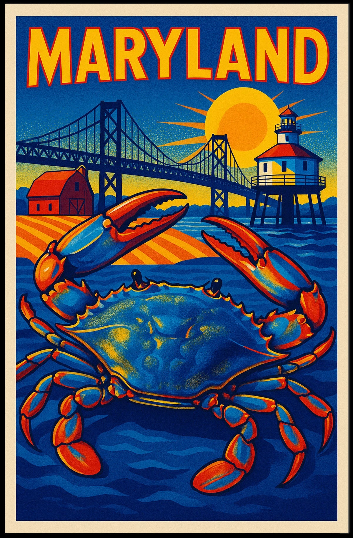 MarylandS Coastal Charm Poster