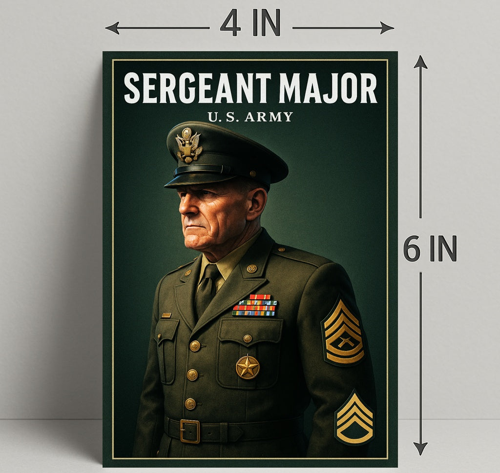 Sergeant Major U.S. Army Poster PosterGoat