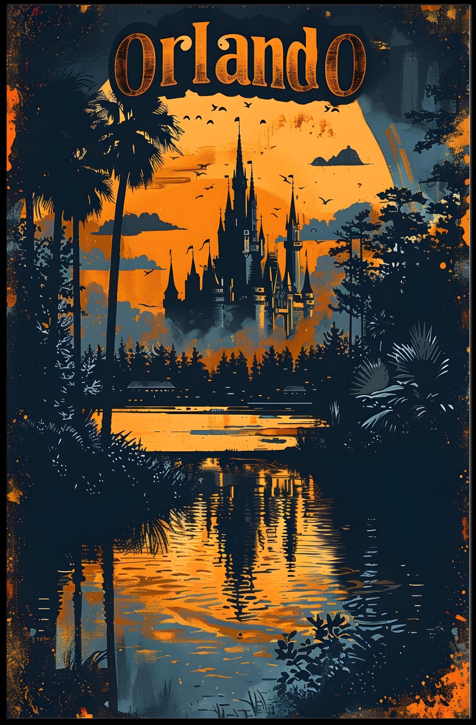 Orlando at Dusk Poster