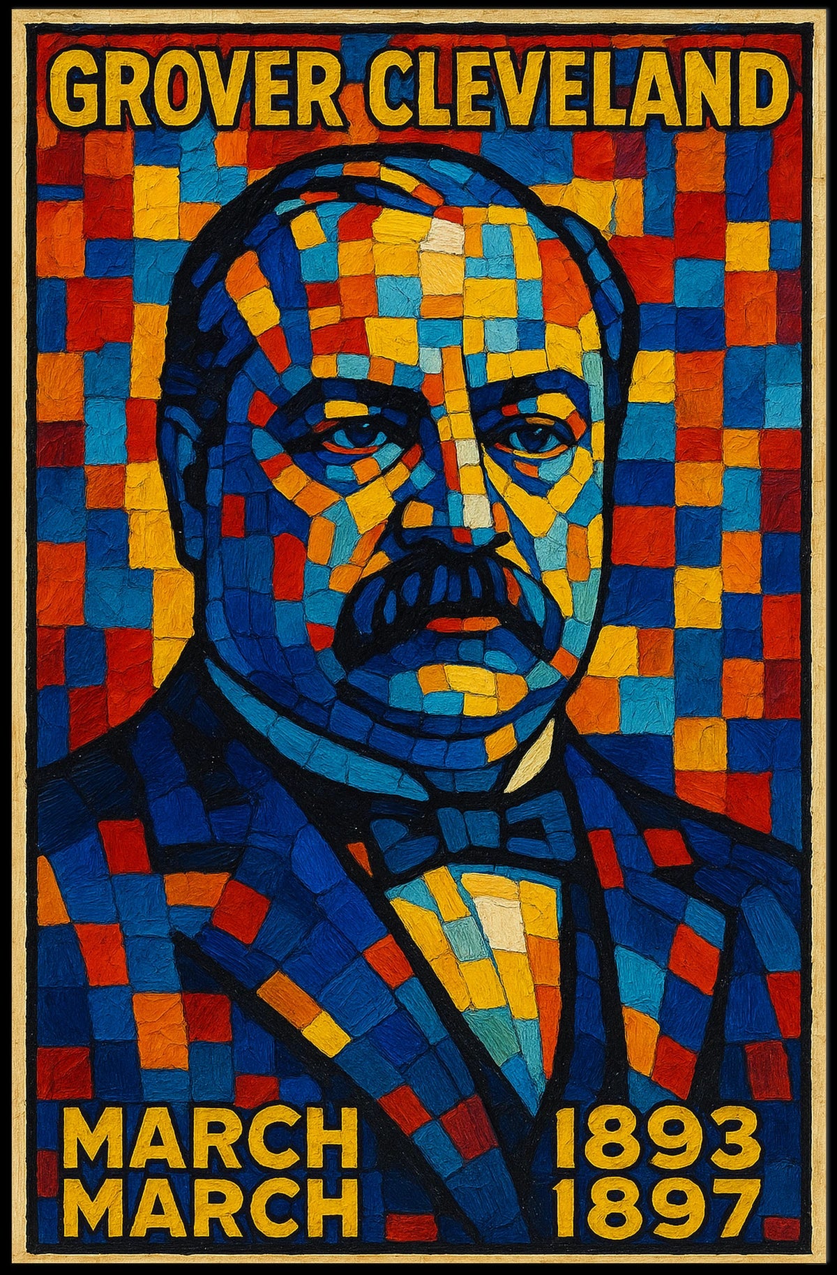 Grover Cleveland Presidential Tenure Poster