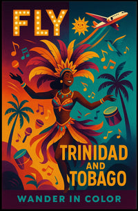 Wander in Color Vibrant Caribbean Travel Poster PosterGoat