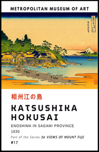 KATSUSHIKA HOKUSAI Enoshima in Sagami Province Poster