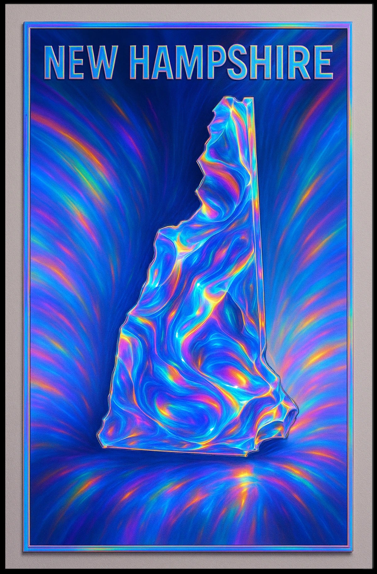 New Hampshire In Vivid Colors Poster