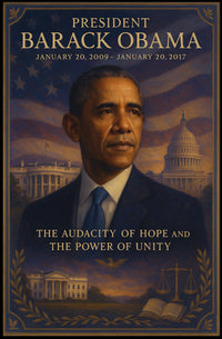 Barack Obama Leadership Legacy Historical or Presidential Poster