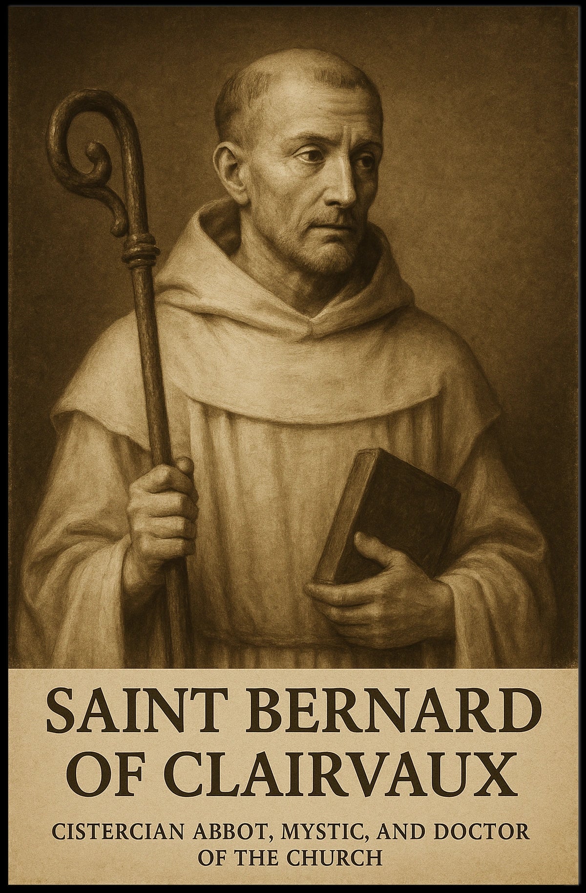 Saint Bernard Of Clairvaux Poster