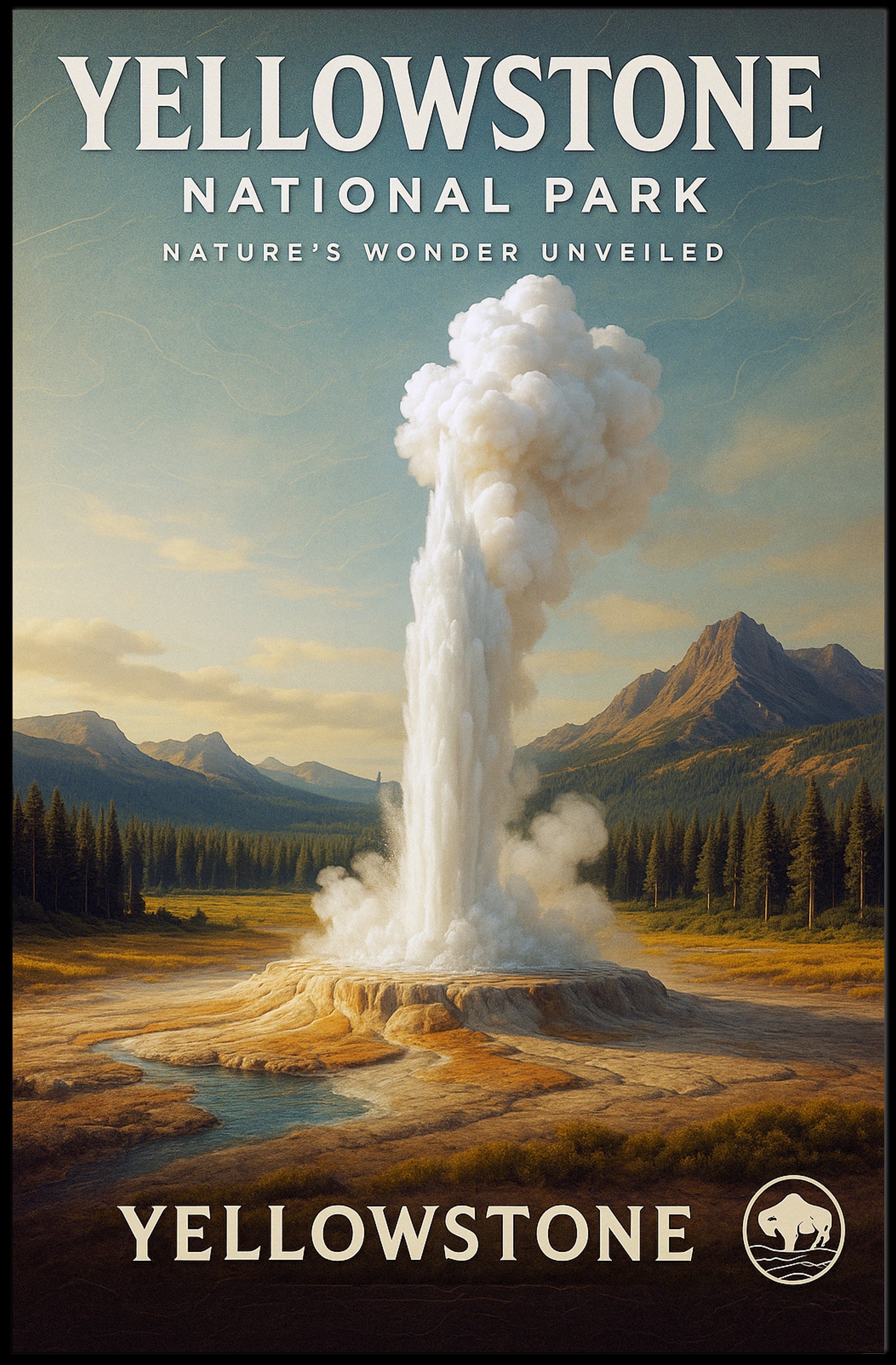 Yellowstone National Park Poster PosterGoat