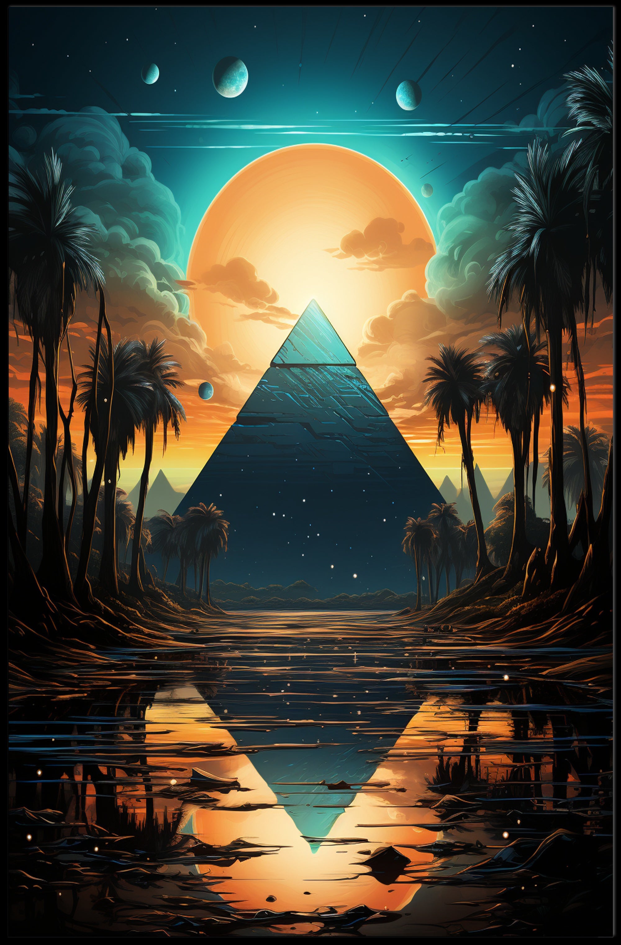 Celestial Reflections Poster