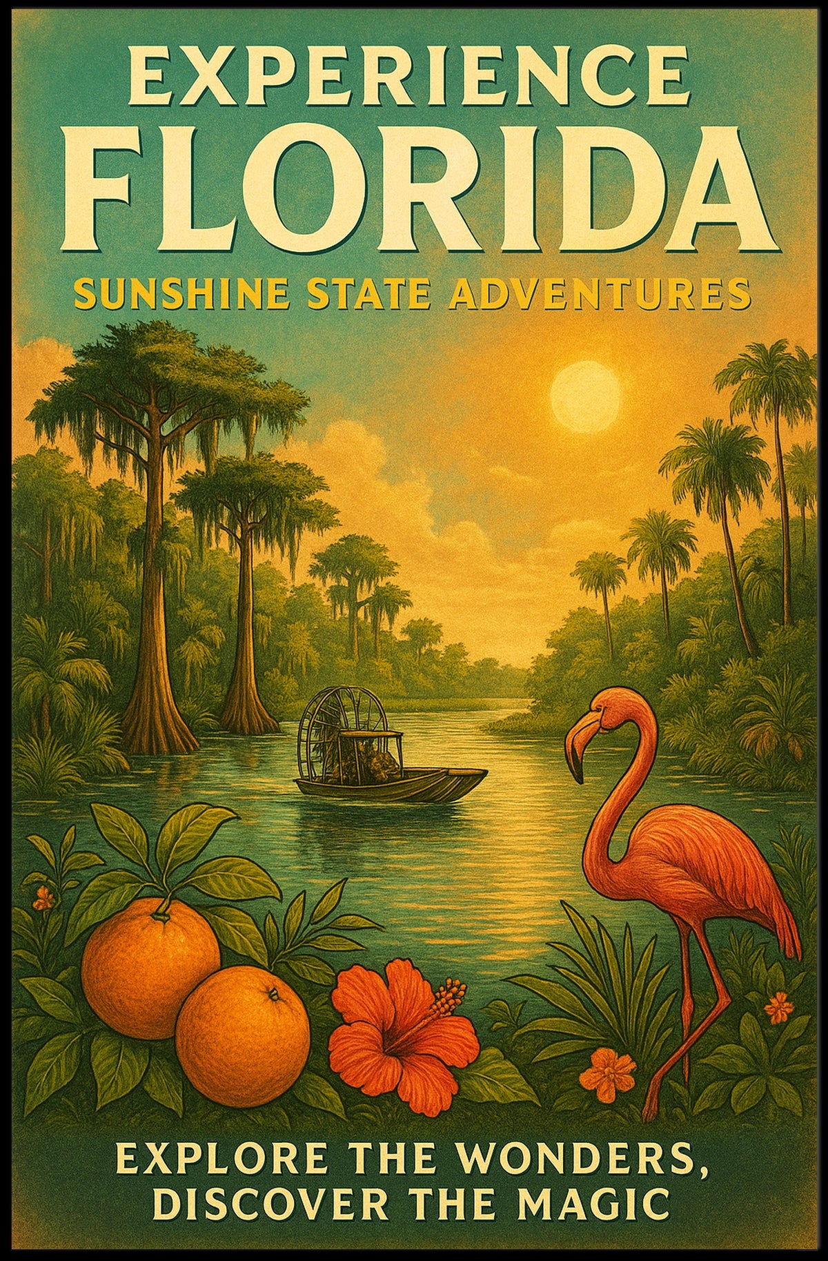 Experience Florida Sunshine State Adventures Poster