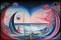 Surreal Cosmic Seascape Abstract or Artistic Poster