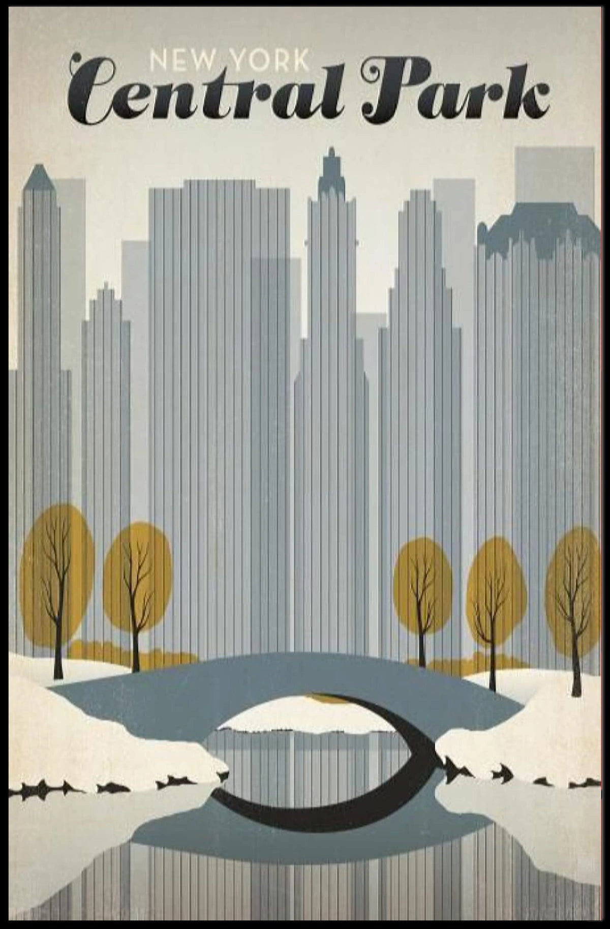 Central Park Harmony: Urban Nature Art Poster