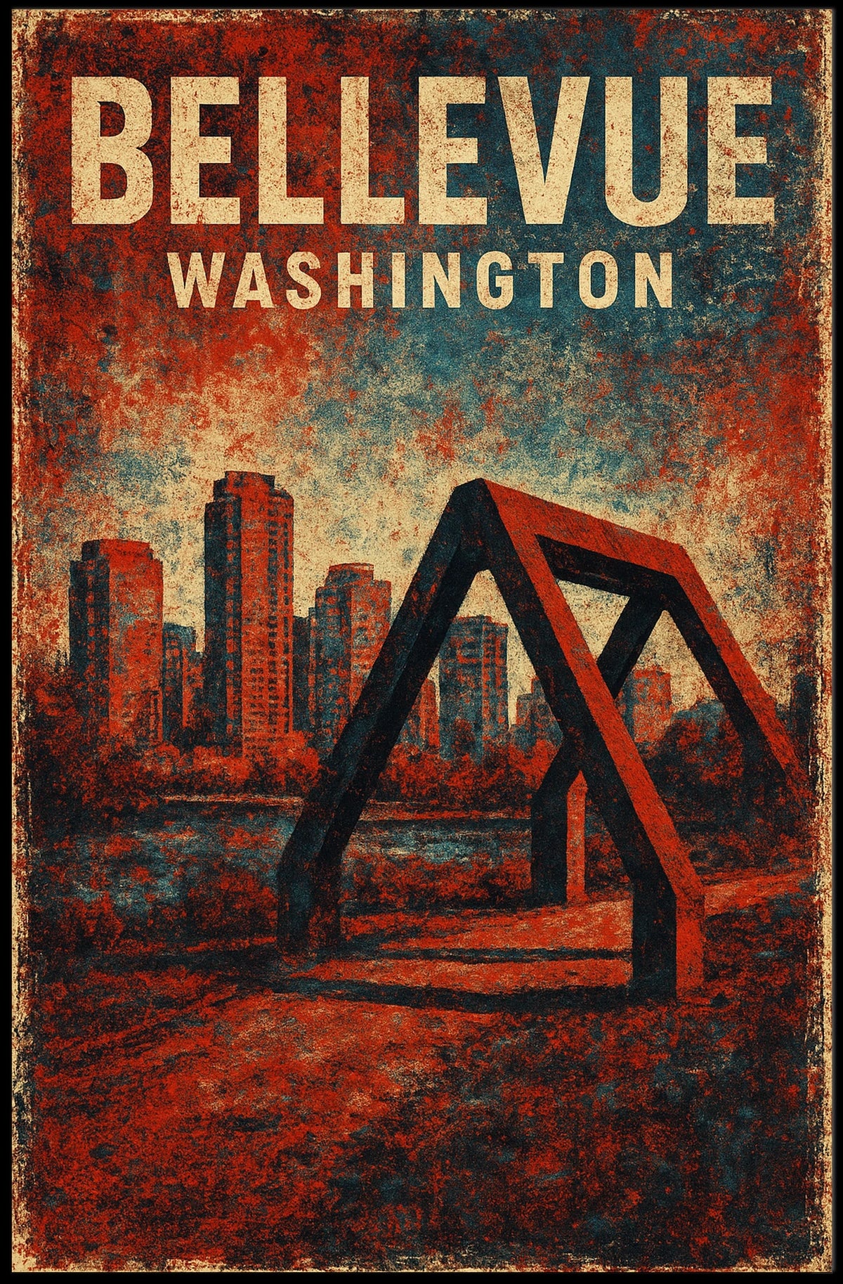 Bellevue Washington Scenic Decor Lovers Poster