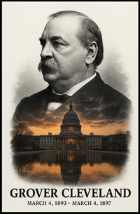 Grover Cleveland 24th President of the United States Reflections Poster