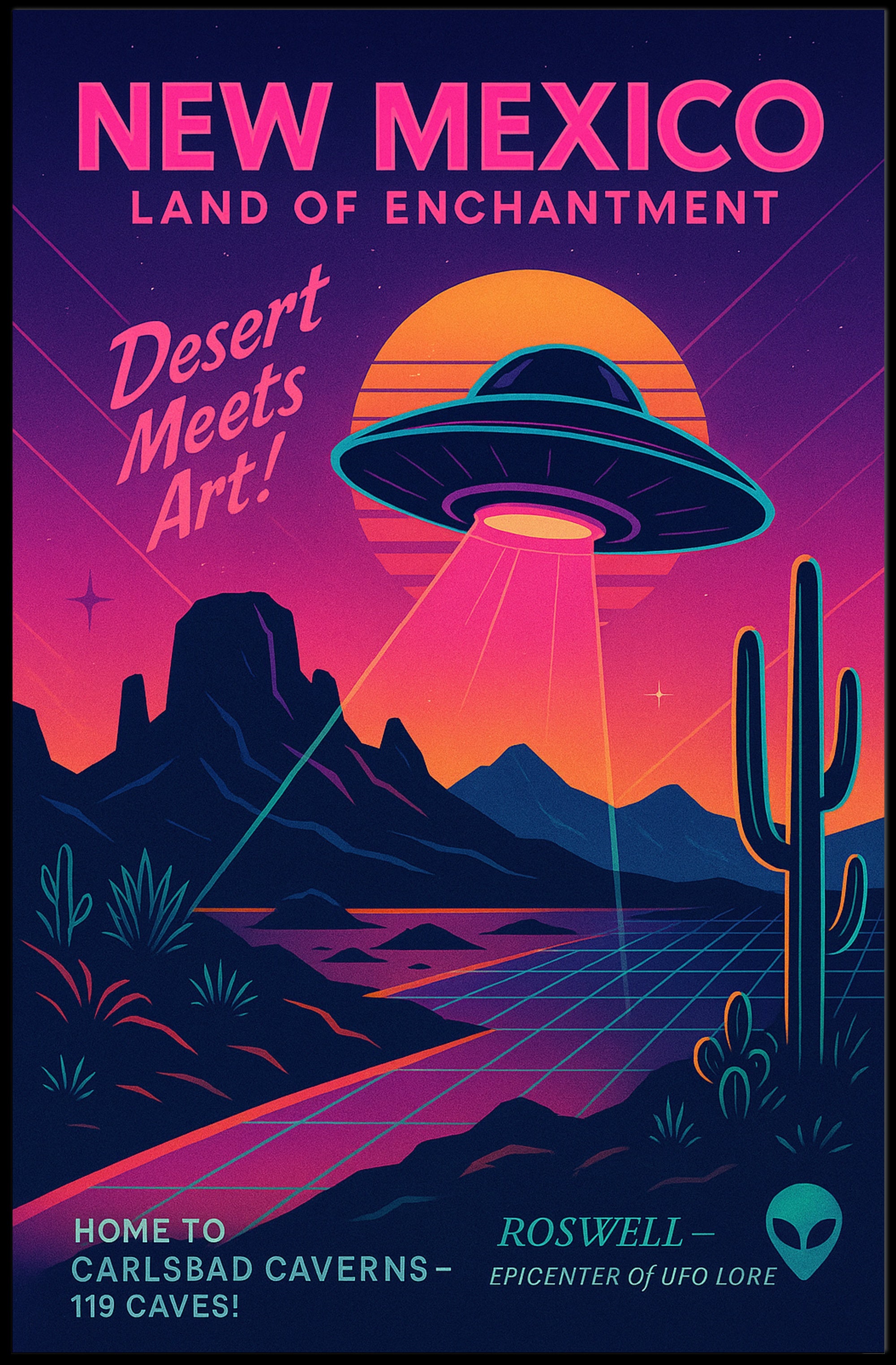 New Mexico Land of Enchantment Poster