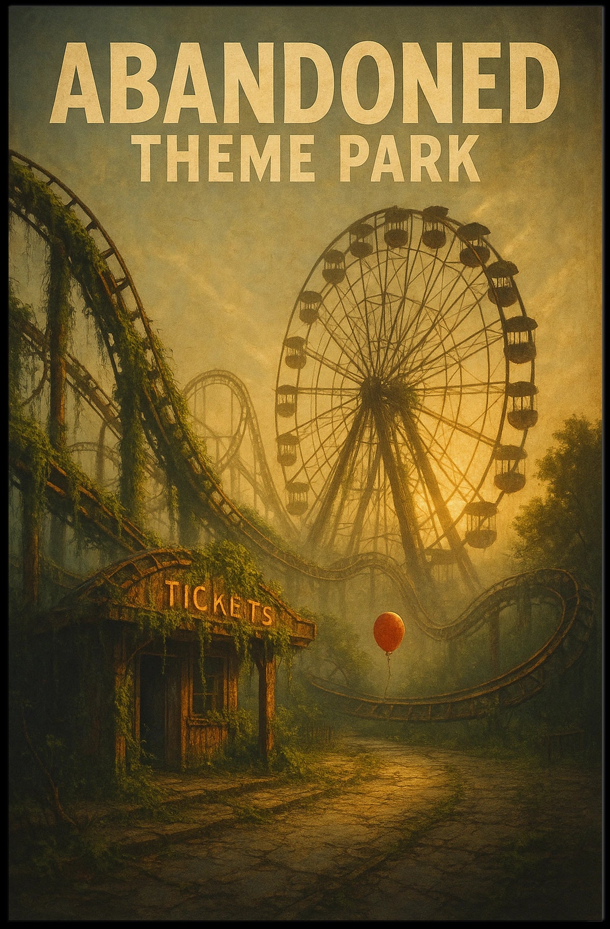 Abandoned Theme Park Poster