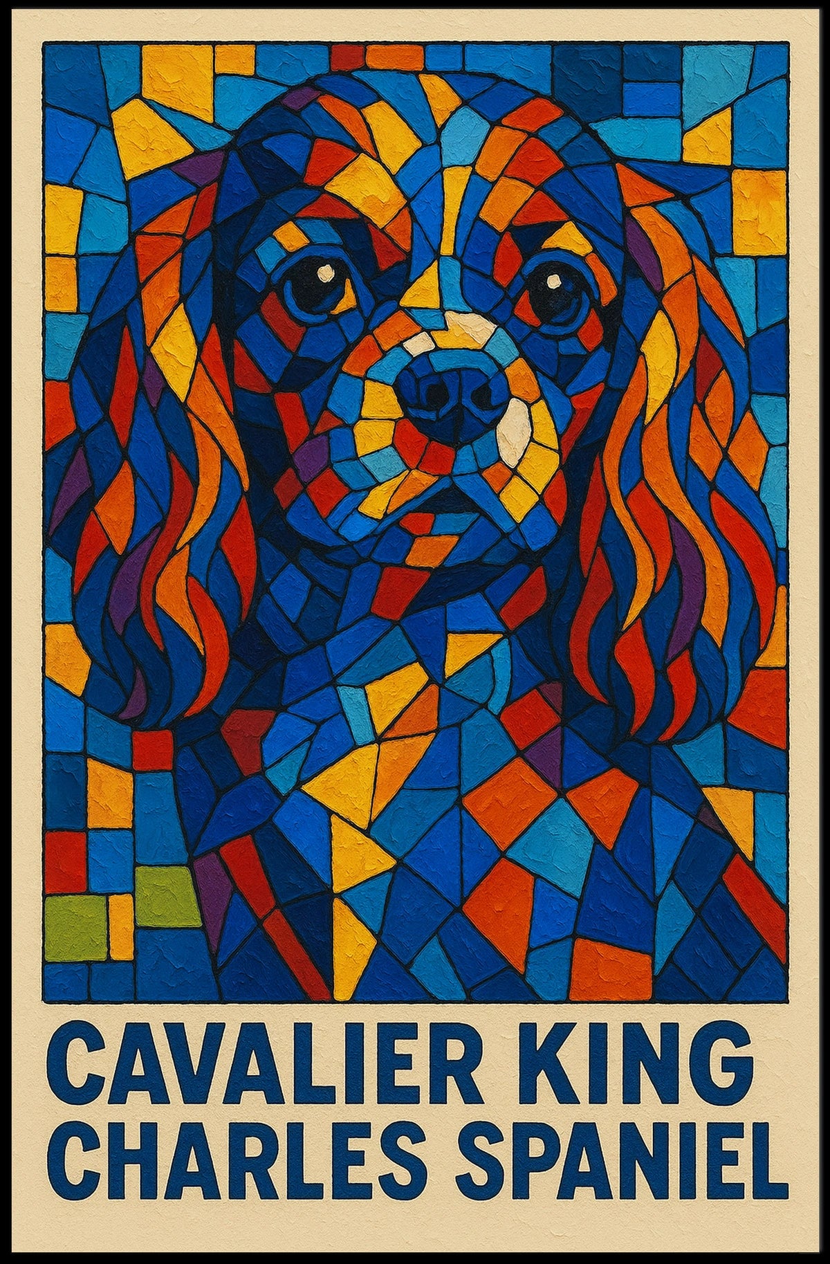 Cavalier King Charles Spaniel Art Poster
