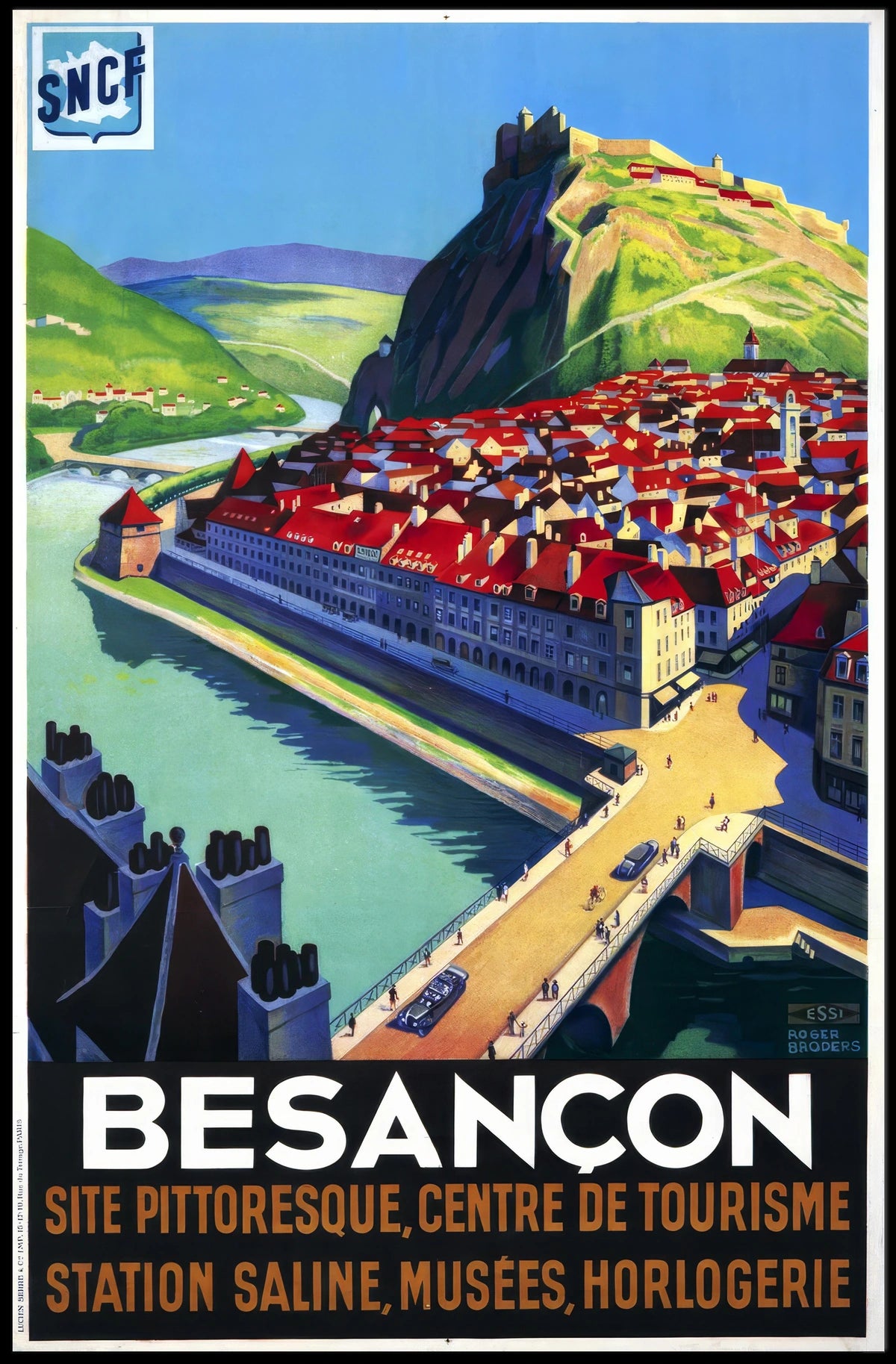 Besançon A Picturesque Tourist Poster