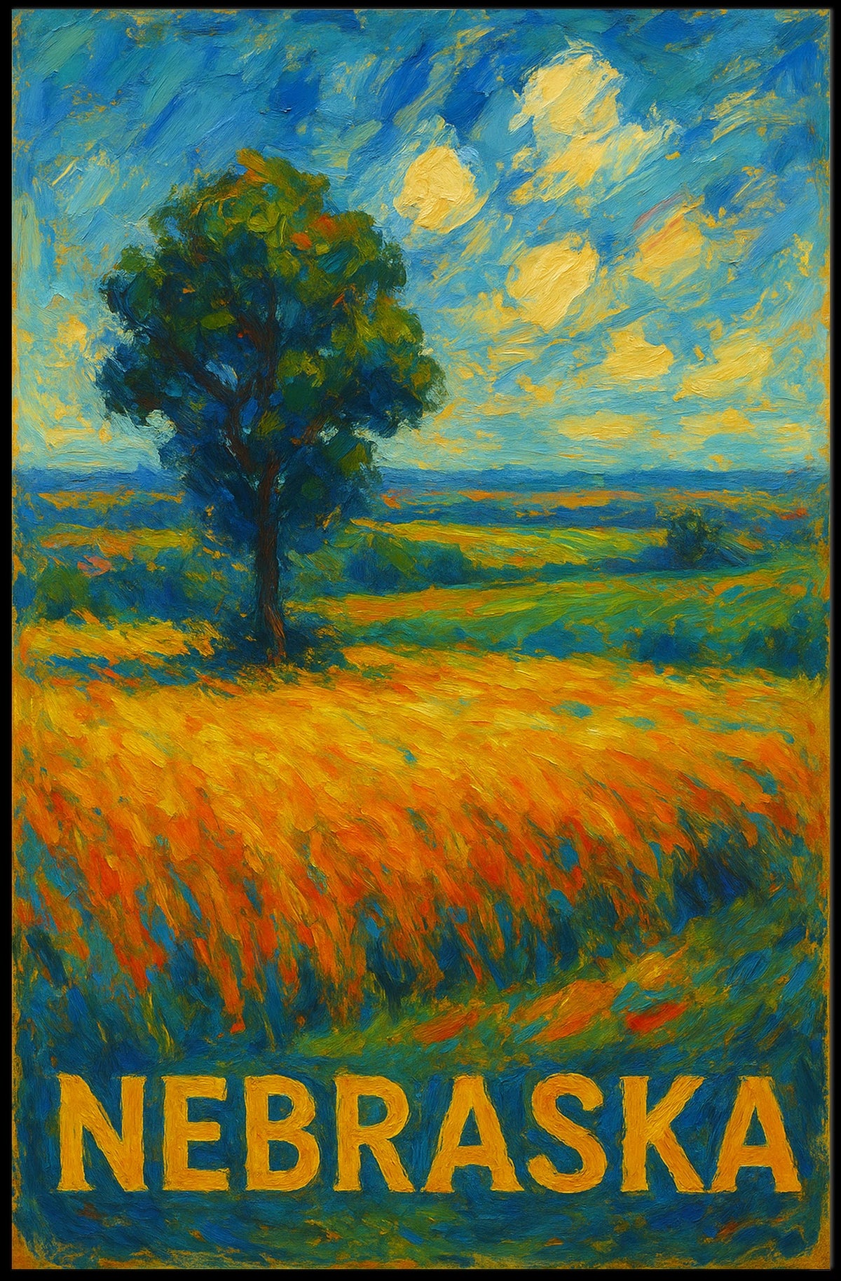 Nebraska Landscape Poster