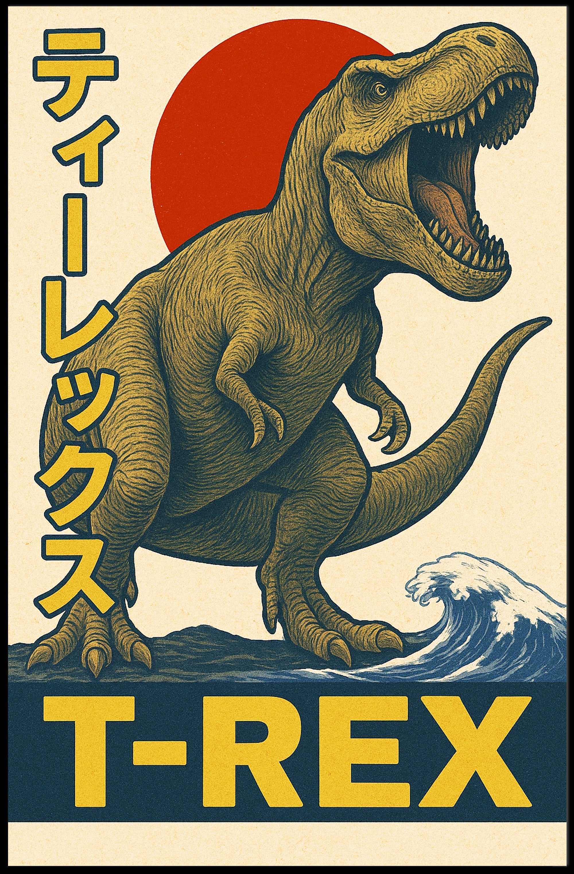 T-Rex Roars Poster PosterGoat