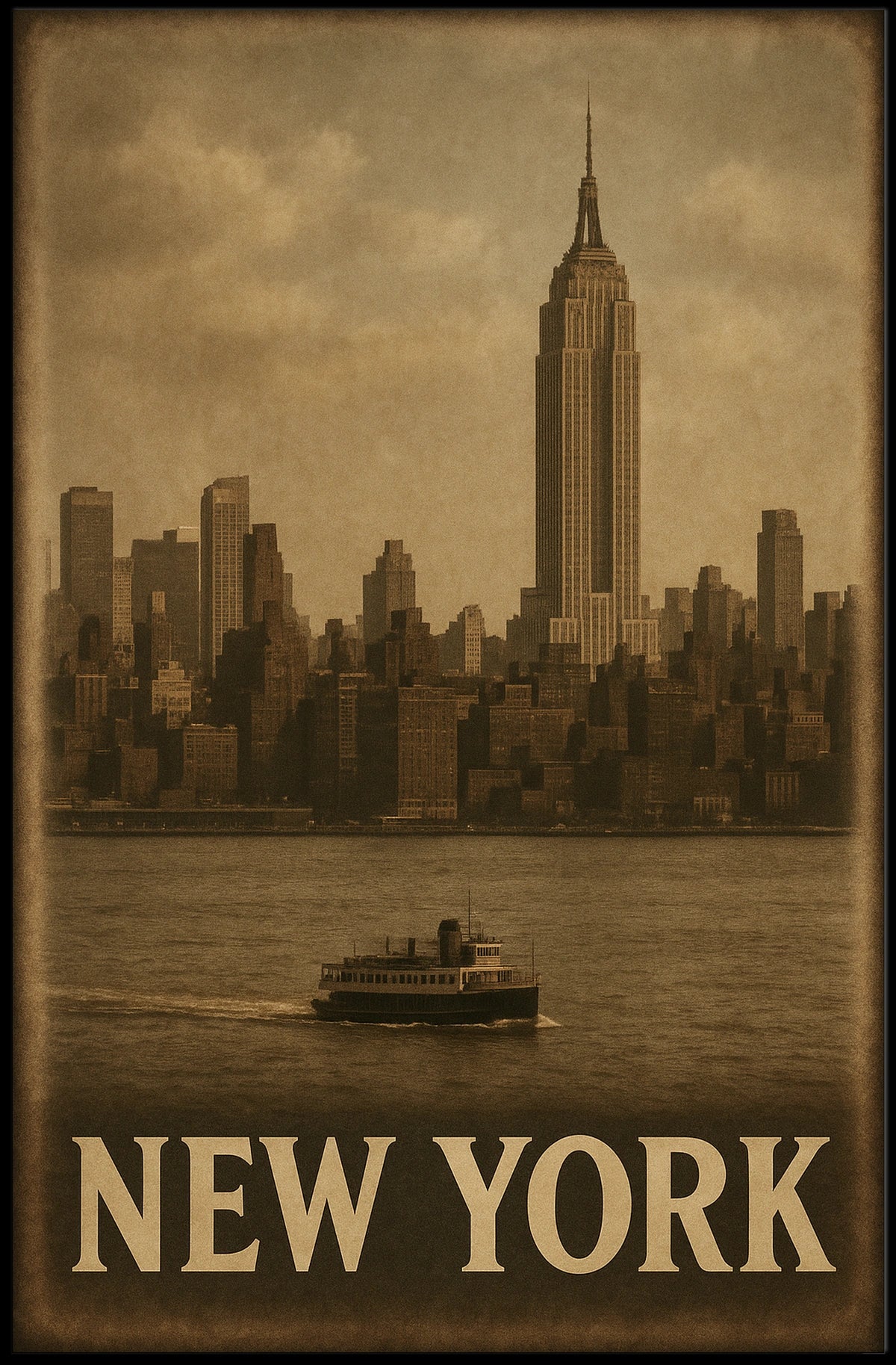 New York City Skyline Poster