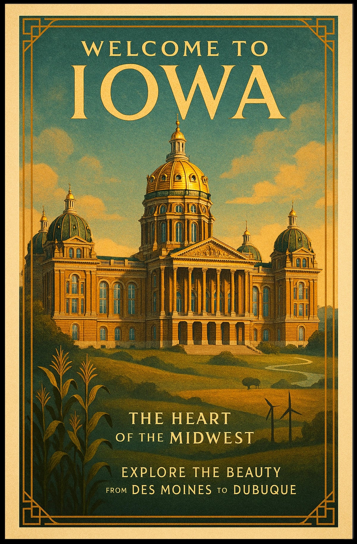 Welcome to Iowa Poster