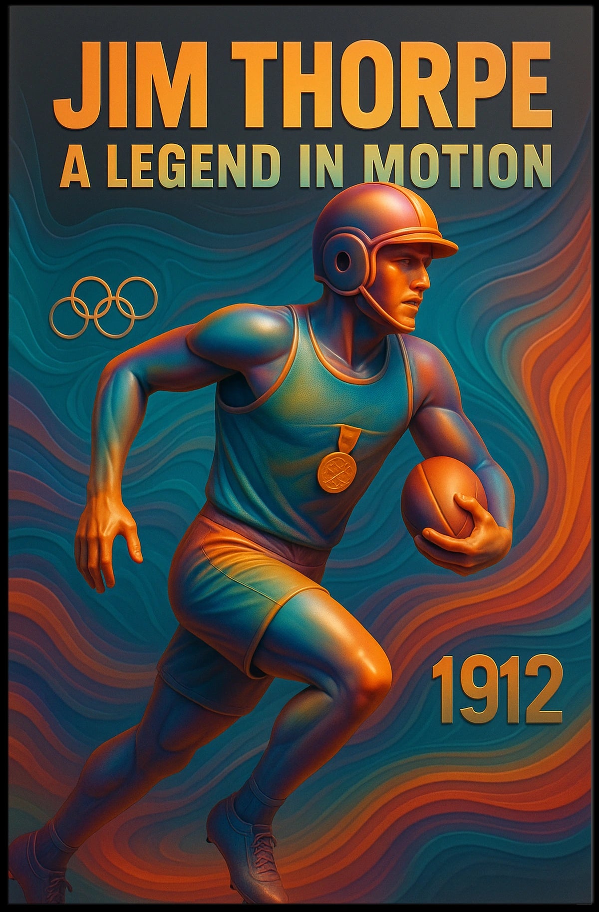 Jim Thorpe Iconic Athlete Jim Thorpe Poster