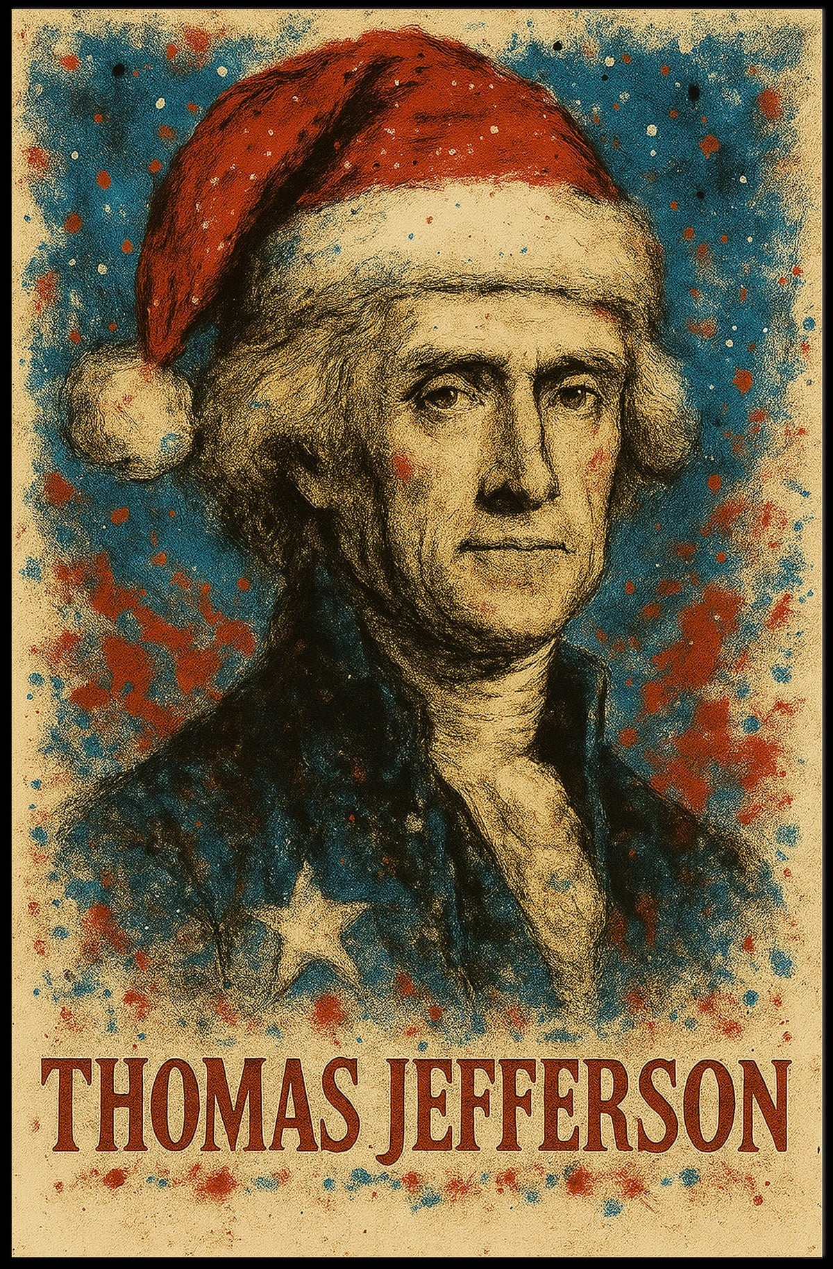 Thomas Jefferson 3rd President of the United States Christmas SeriesPoster