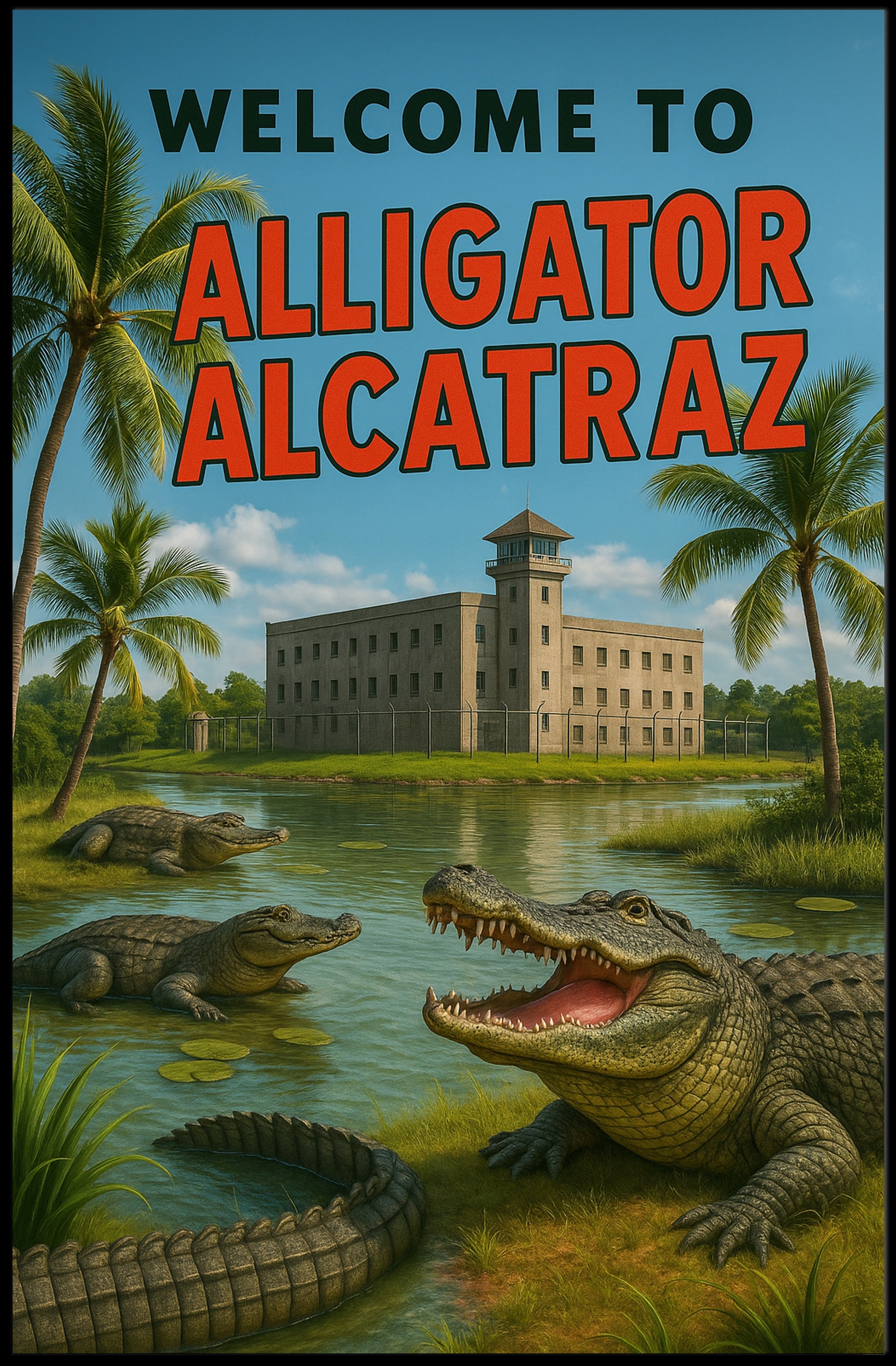Welcome to Alligator Alcatraz Poster PosterGoat