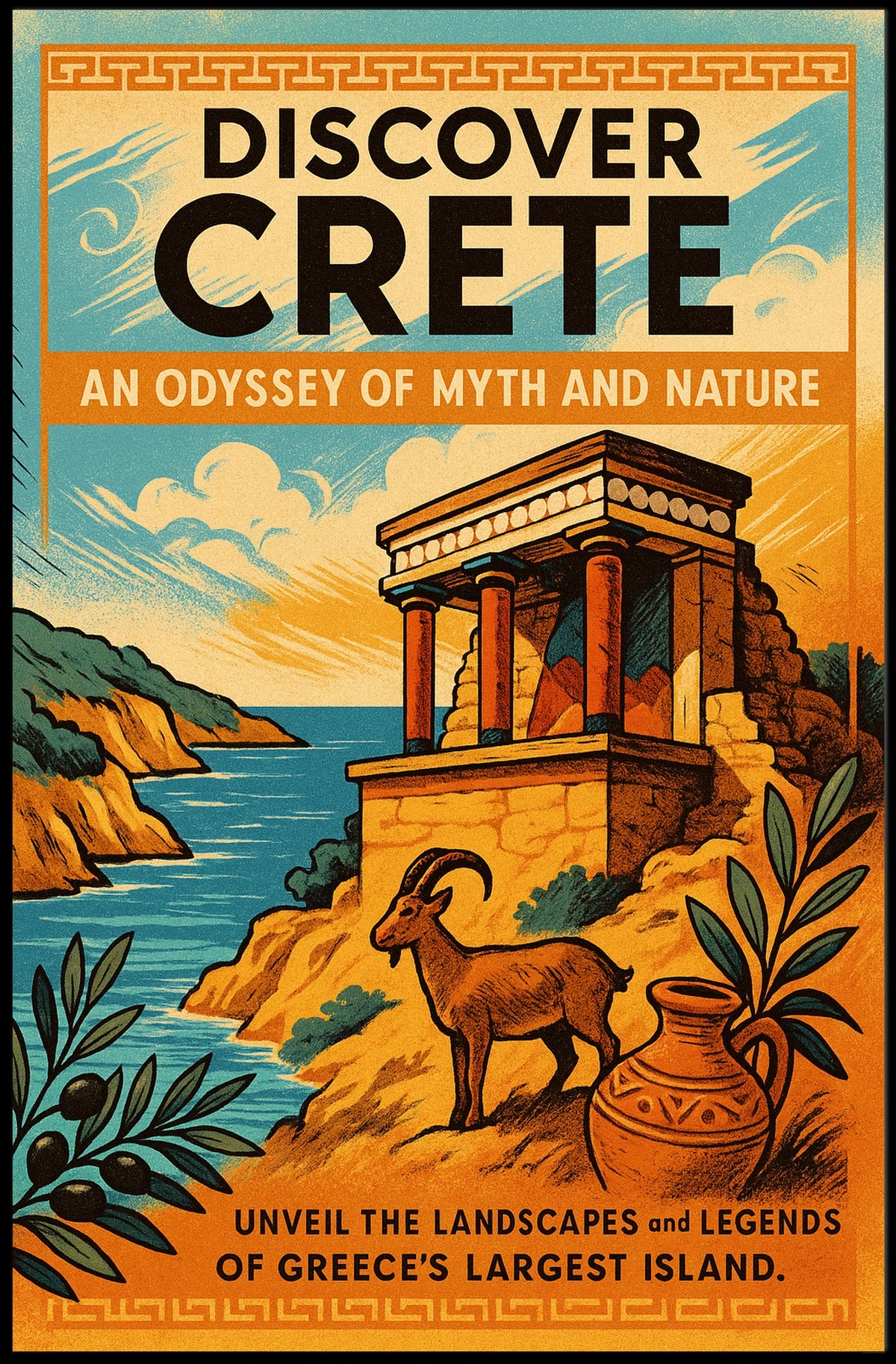 Discover Crete Poster