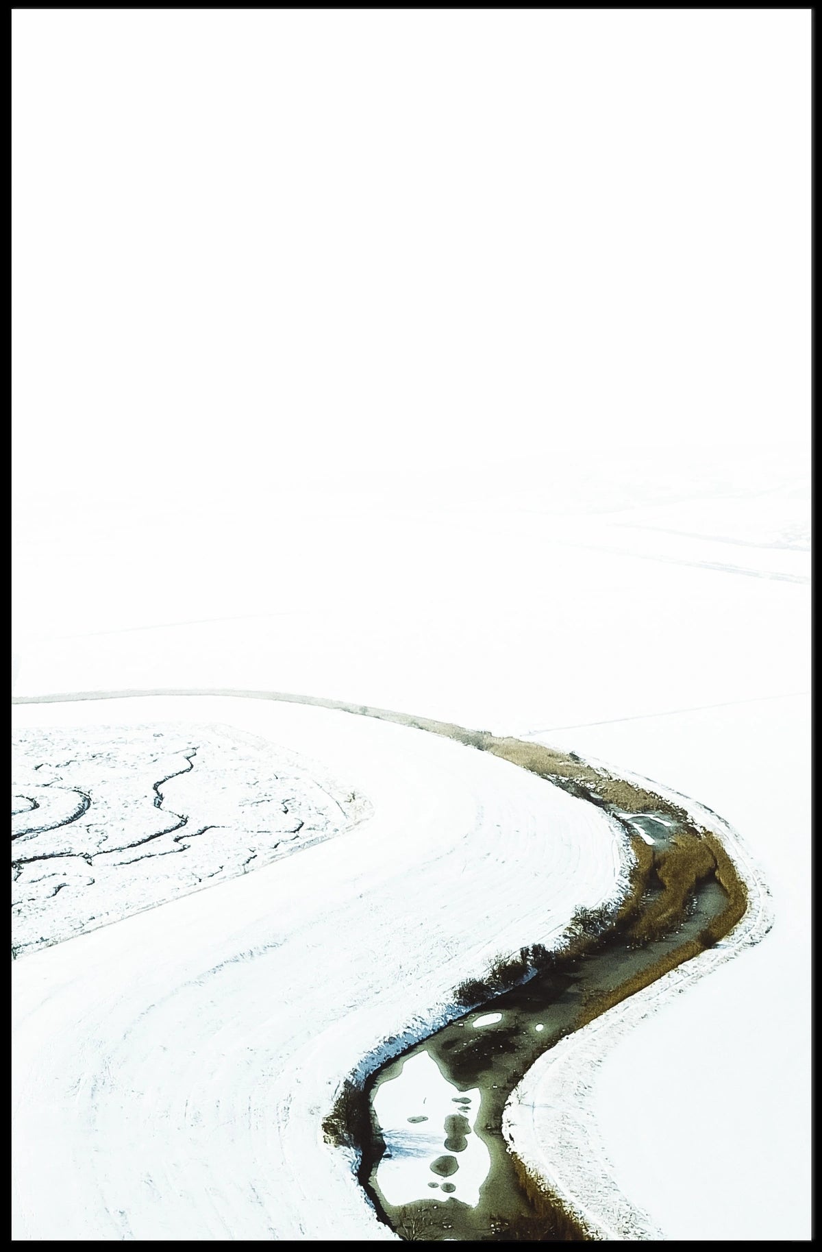 Serene Winter Landscape Art Print - Abstract or Artistic Poster