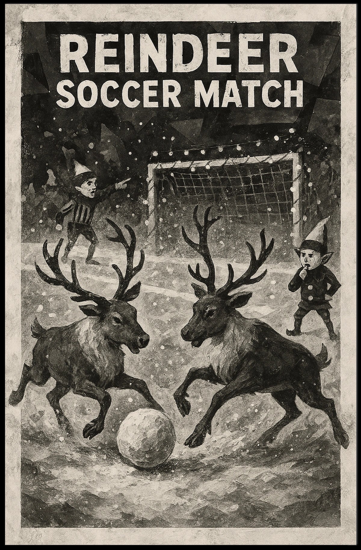 Reindeer Soccer Extravaganza Poster