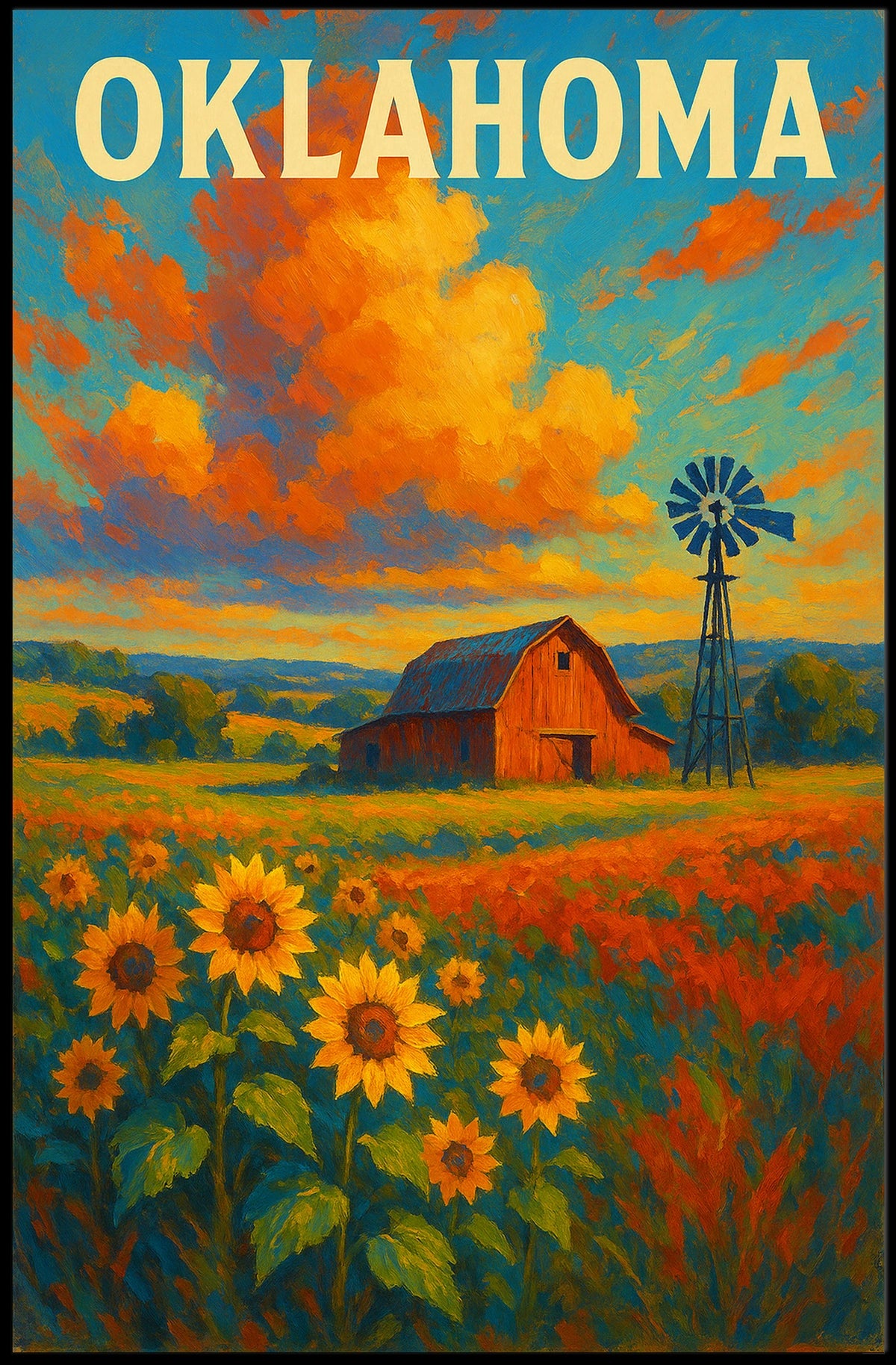 Oklahoma Countryside Poster