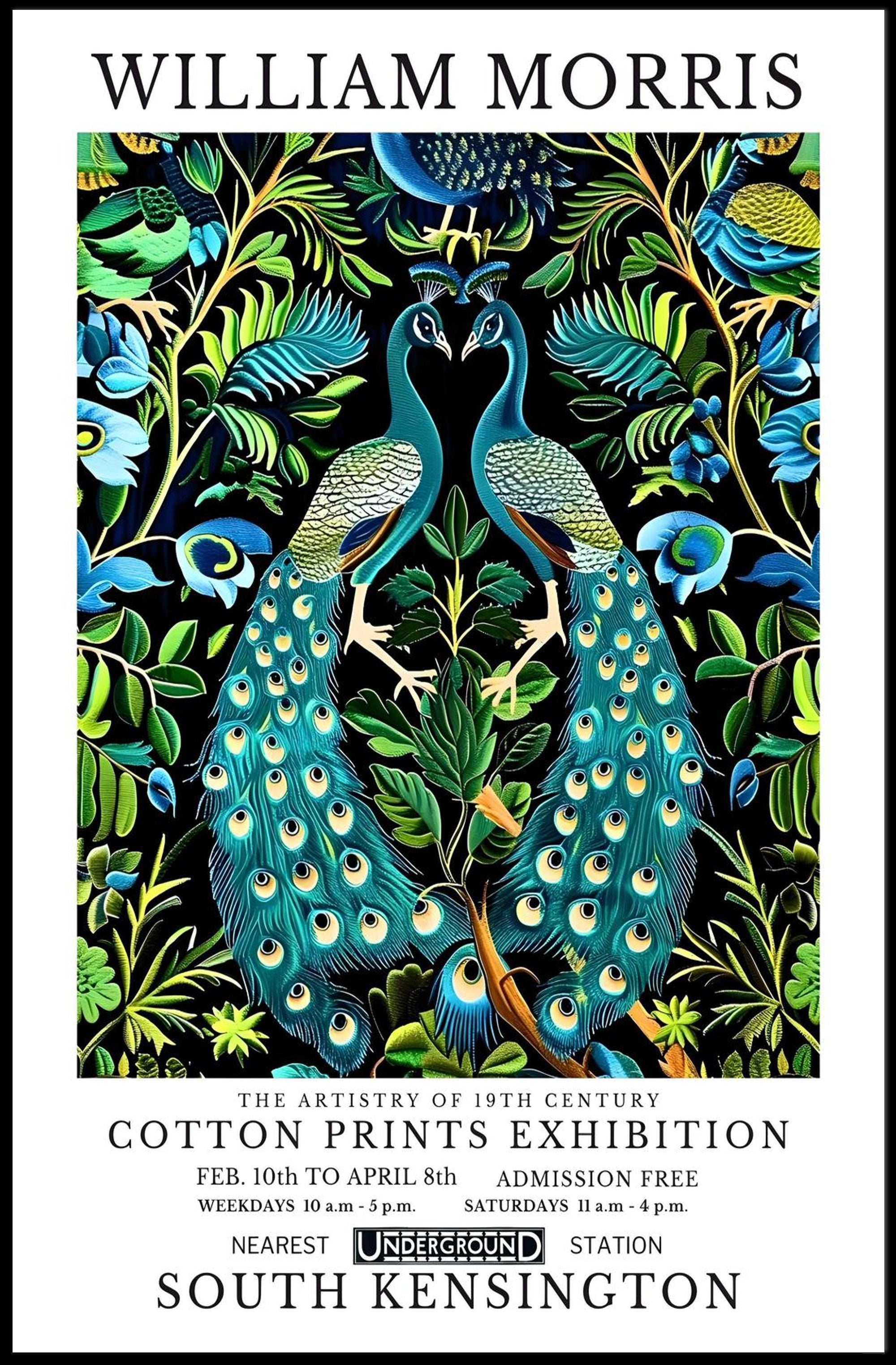 Cotton Prints Exhibition: Elegant Cultural or Heritage Poster